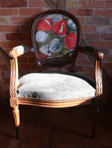Photo création Wohlgroth fauteuil Louis XVI